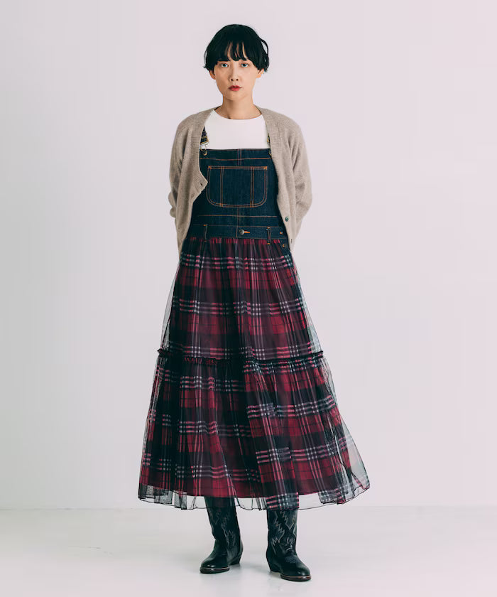 Tulle Docking Salopette Dress