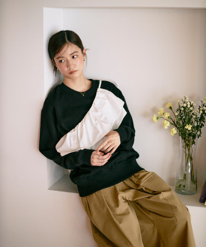 Organic Cotton Multiway Color Sweat / Back毛 Sweat / Set Item