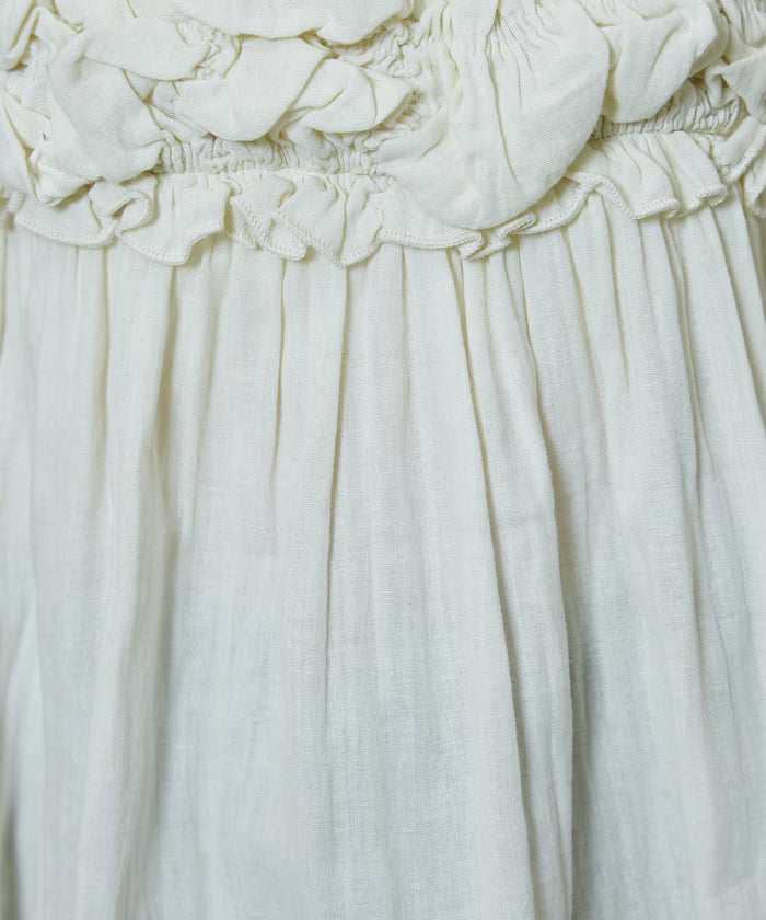 Double Gauze Gathered Camisole Blouse Limited Edition