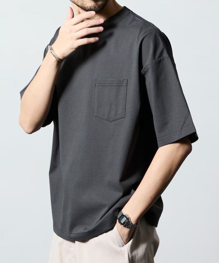 STORATECH/Wide Silhouette Crew Neck T-Shirt/Antibacterial/Odor Resistant/Antimicrobial/UV Cut/Contact Cooling/Water Absorbent and Quick Drying 【Limited Edition】