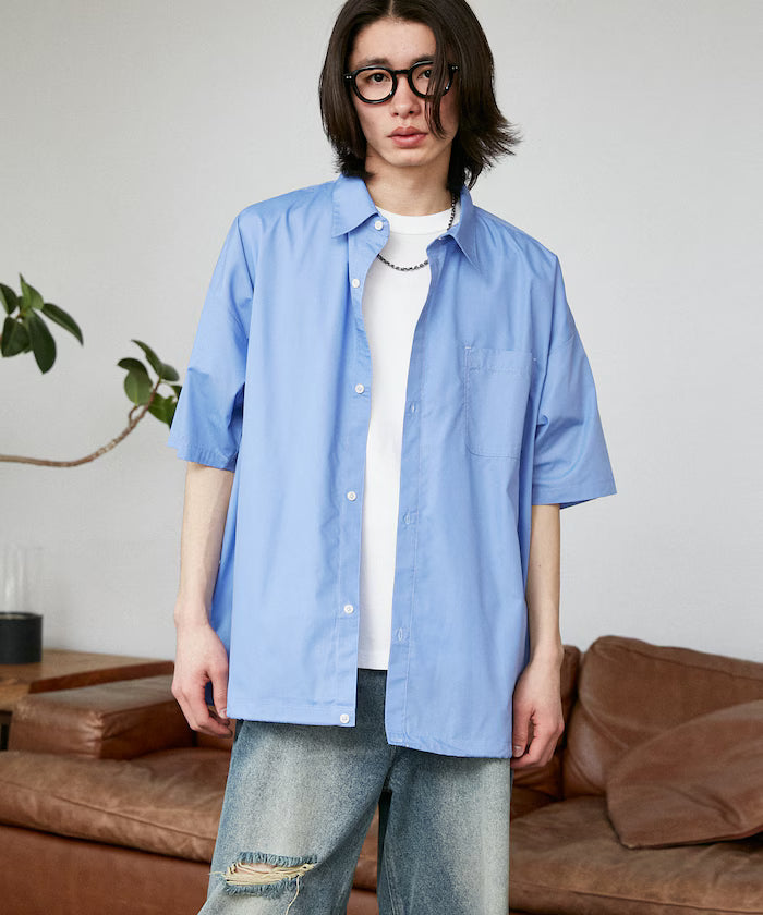 LOVE POP STUDIO Regular Color Half Sleeve Shirt Limited Edition