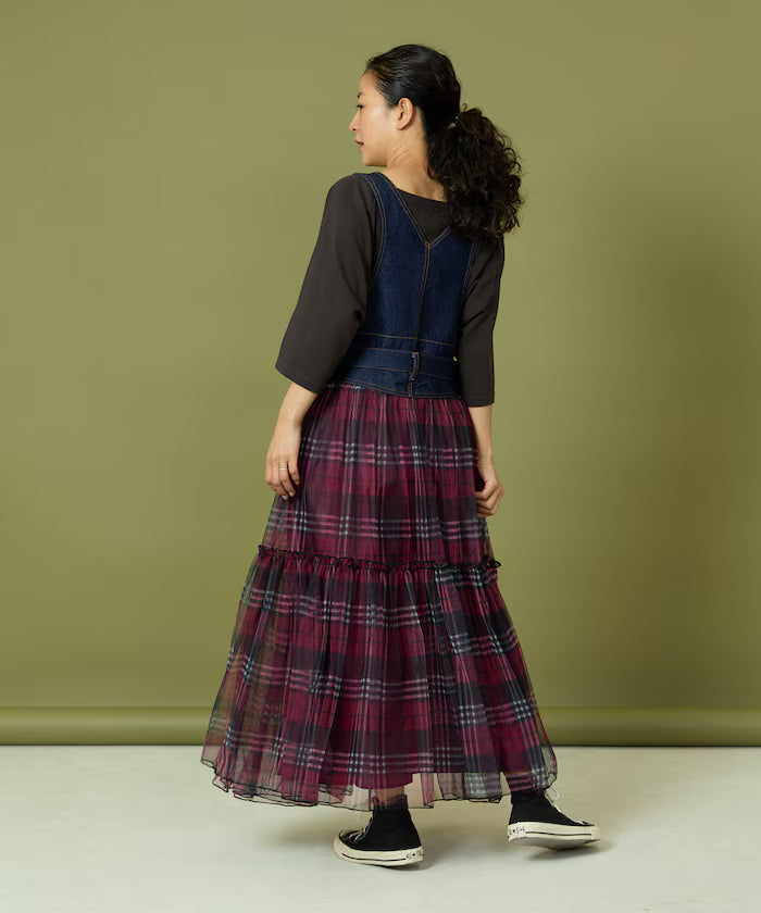 Tulle Docking Salopette Dress