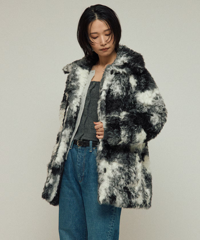 Fake Fur Mid-Length Coat / Fur Coat