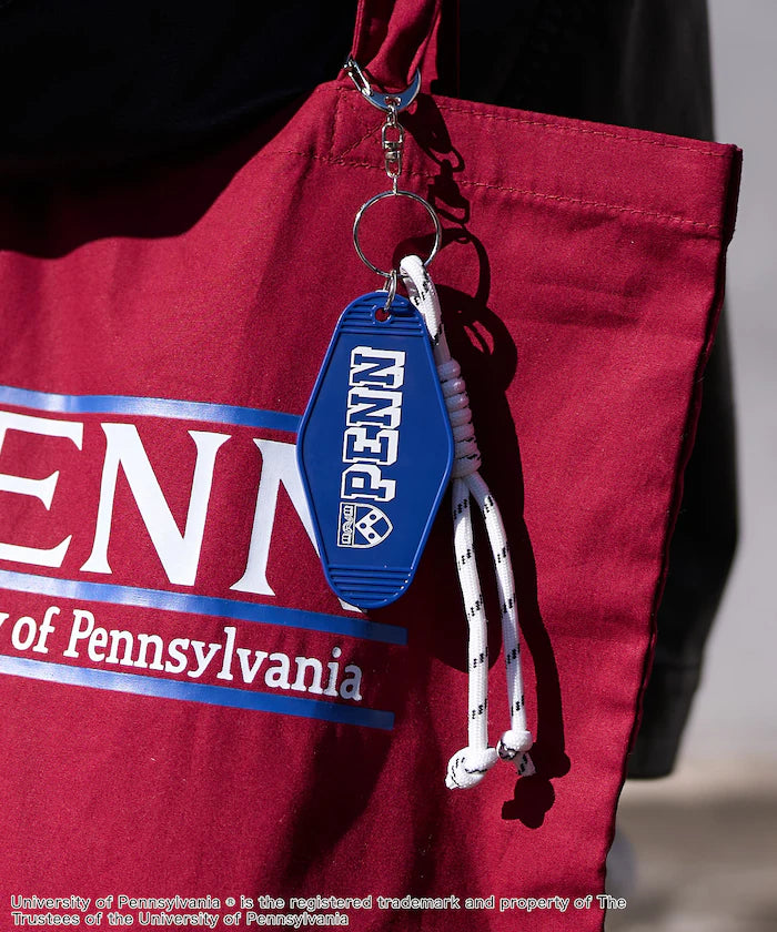 College Logo Tote Bag with Key Charm/A4 Size Tote Bag