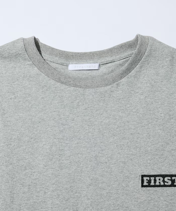 6oz Front Logo Embroidery Crew Neck T-Shirt / Back Print T-Shirt PRINT LEFT CHEST EMBROIDERY BOX FIRST