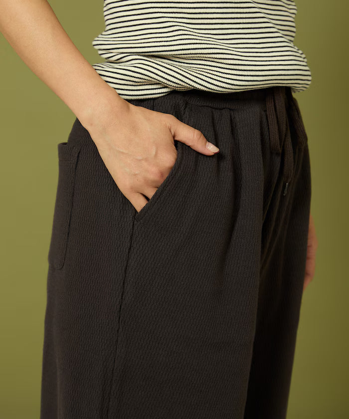 Thermal Wide Pants 'Plain'