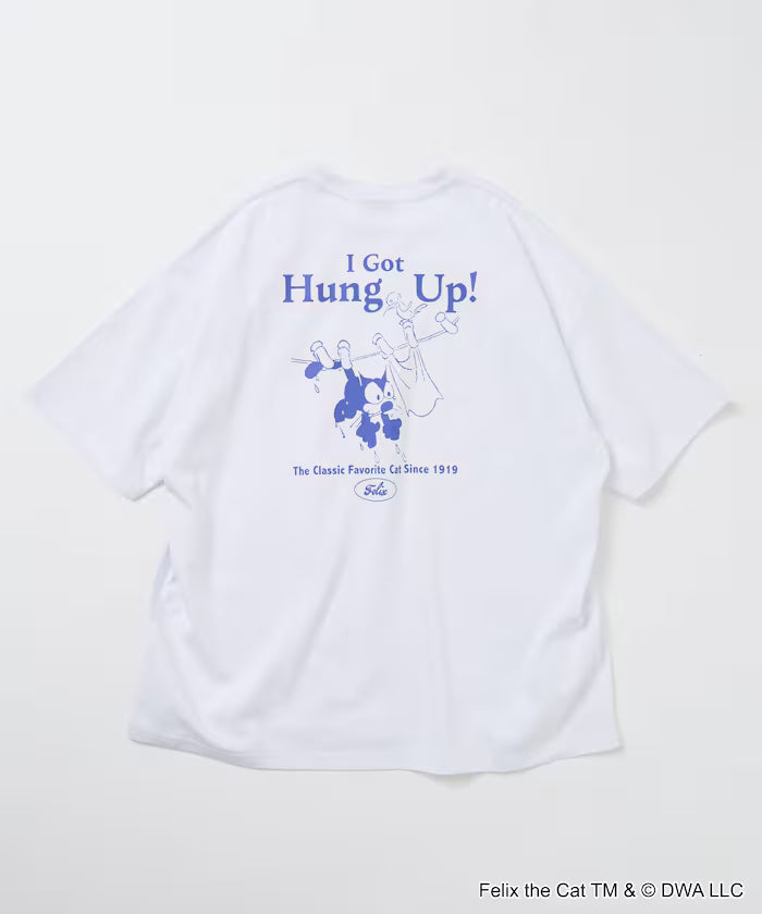Limited Edition FELIX THE CAT Big Silhouette Back Print Crew Neck T-Shirt