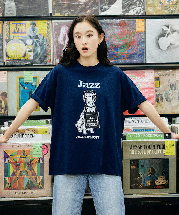 Limited Release diskunion×FREAK'S STORE Exclusive Dalmatian Big Silhouette Print Crew Neck T-Shirt