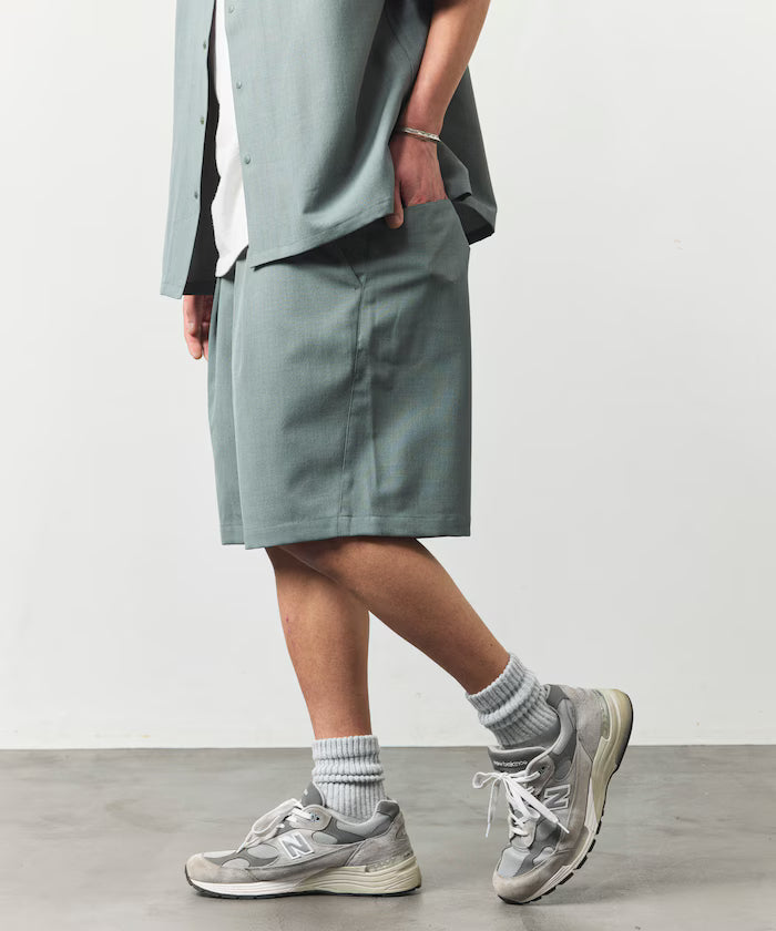 [New Color Added] Quick-Drying Material Relaxed Fit Easy Short Pants Linen-like Home Care