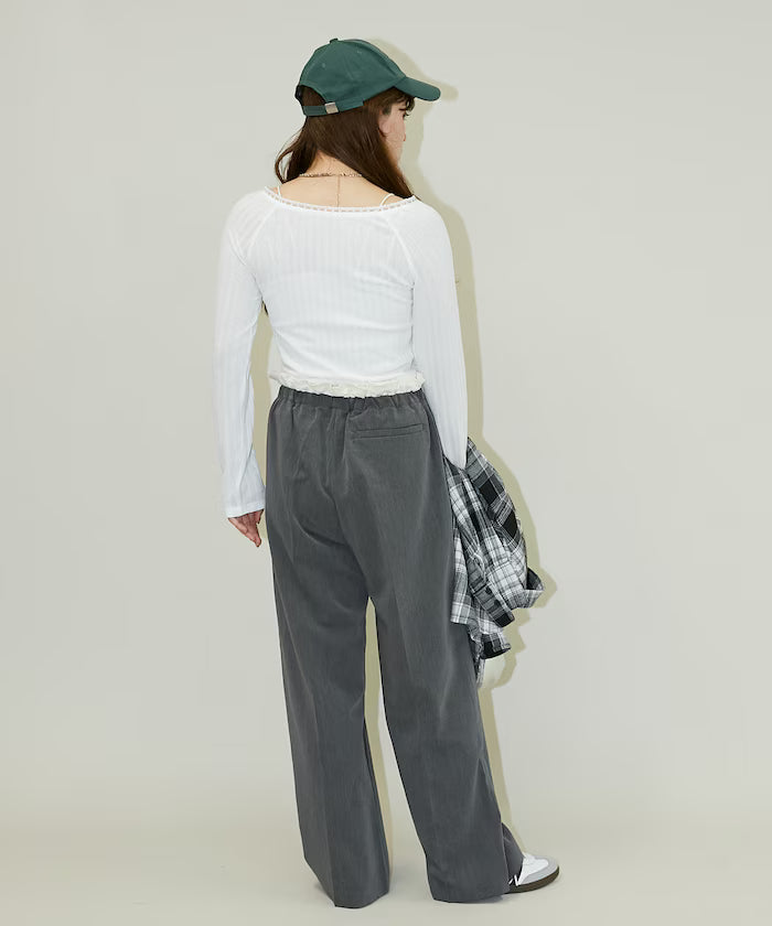 West Shearing Panel Easy Slacks Pants Limited Edition