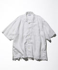 Linen Open Collar Shirt - White