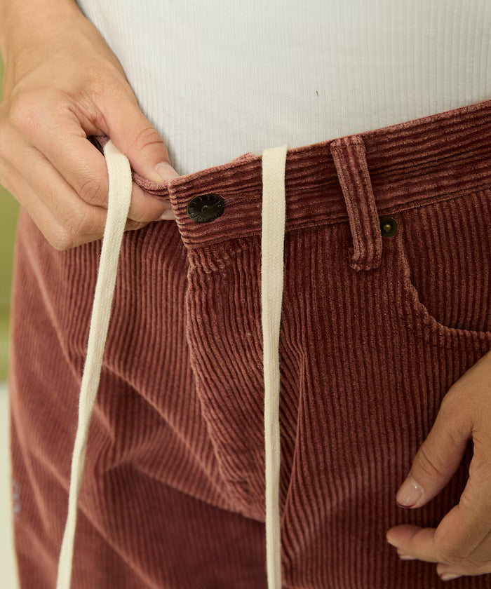 Chain Stitch Corduroy Pants