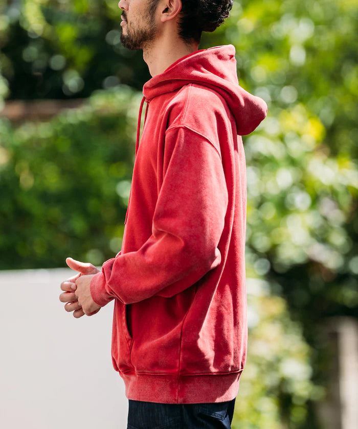 13 oz HEAVY WEIGHT pigment-dyed sweat hoodie