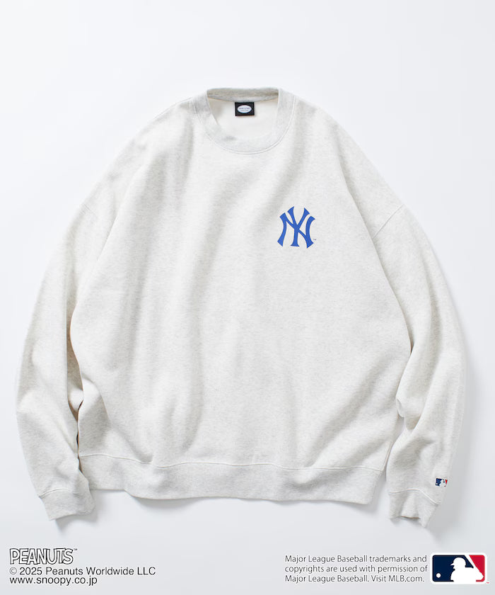 MLB×PEANUTS Exclusive Big Silhouette Back Print Crew Neck Sweat/YANKEES [Limited Edition]