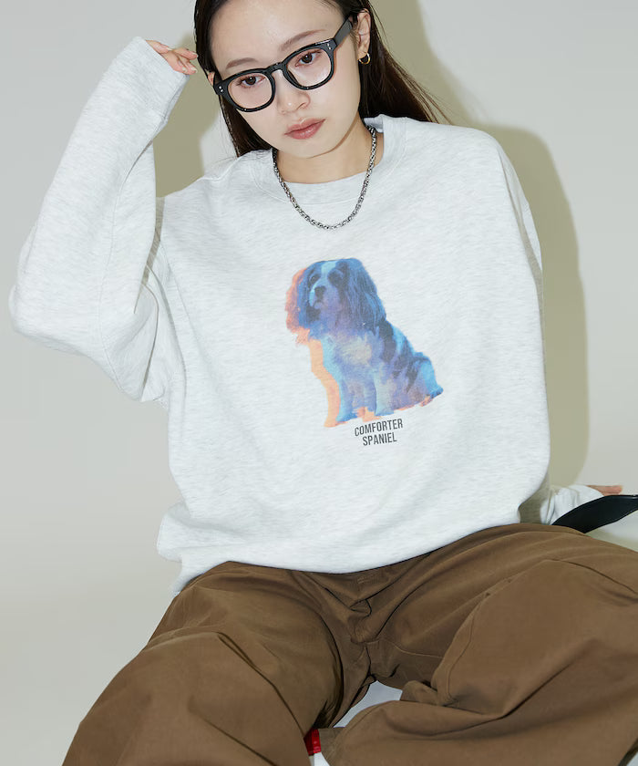 Dog Photo Print Fleece Lined Sweat Pullover Limited Edition