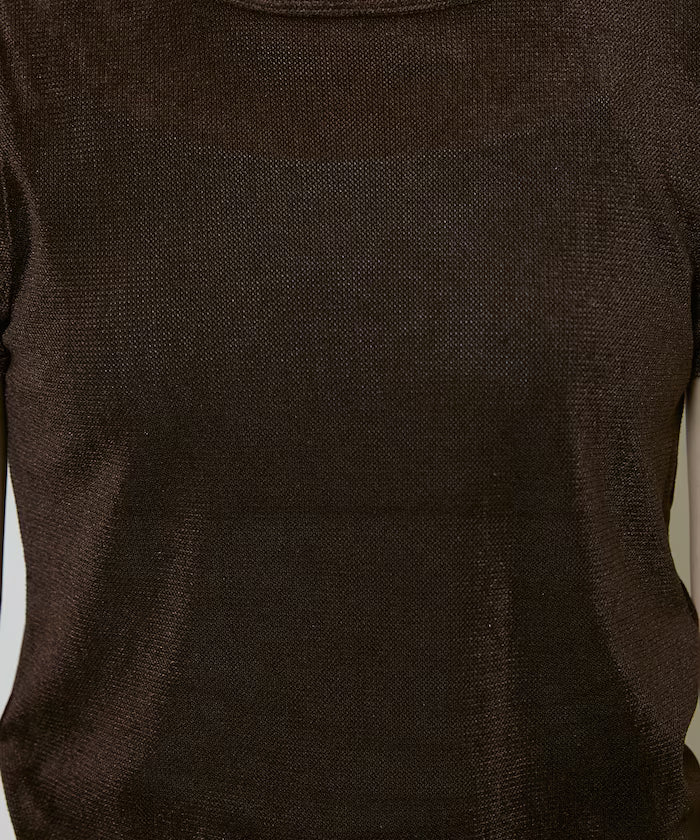 Puff Sleeve Sheer Flocked T-Shirt Limited Edition