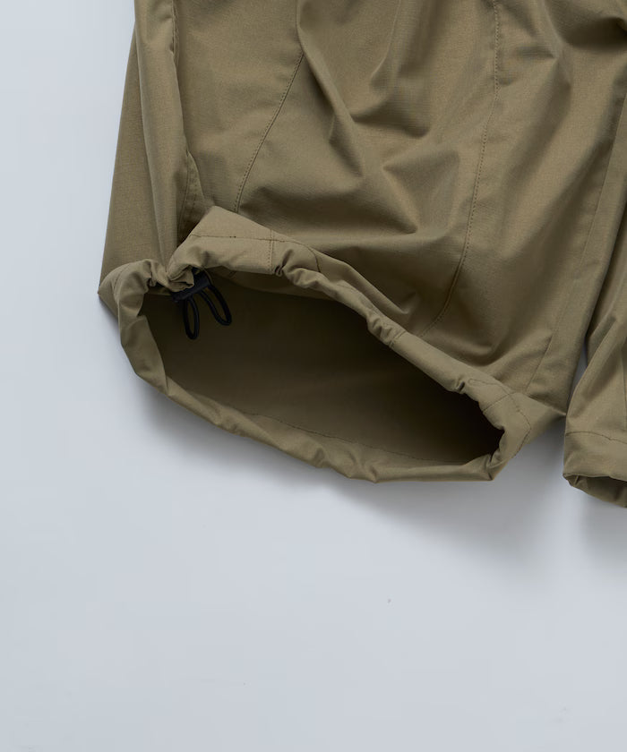 Quick Dry Fabric Wide Silhouette Poly Ripstop Cargo Pants/UV Cut/Quick Dry 【Limited Release】