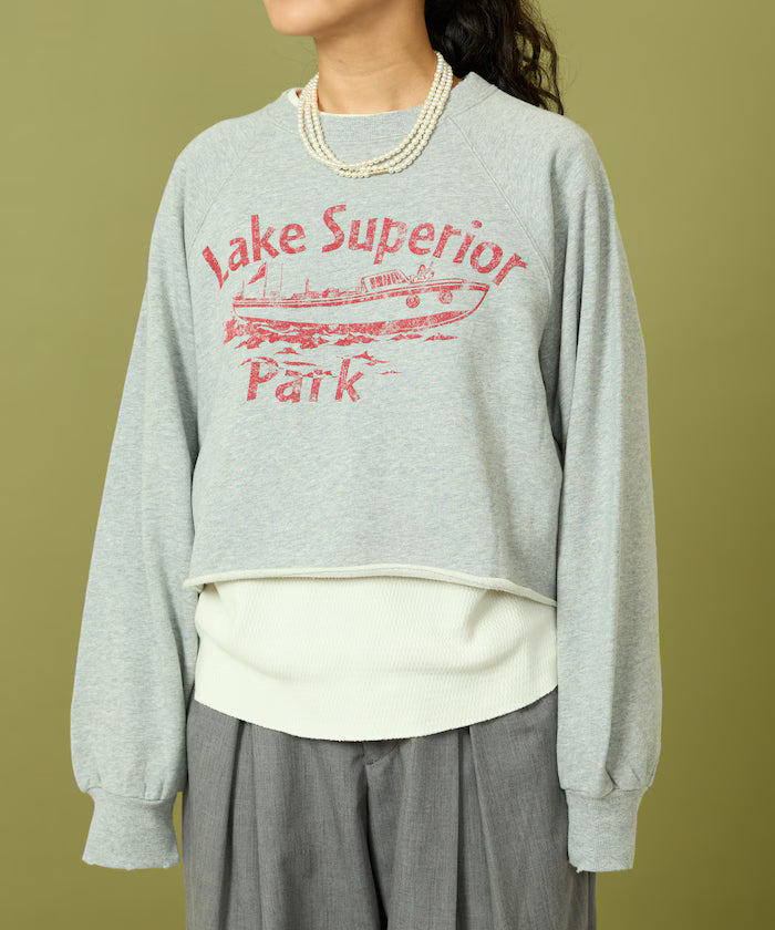 Grunge Cutoff Short Sweatshirt