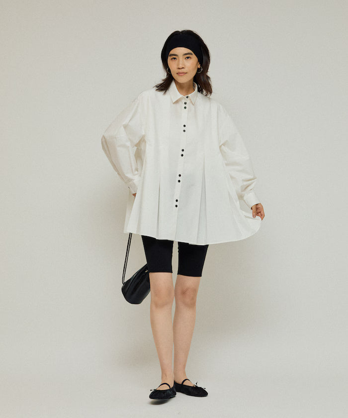 Box Stack Balloon Sleeve Long Sleeve Shirt