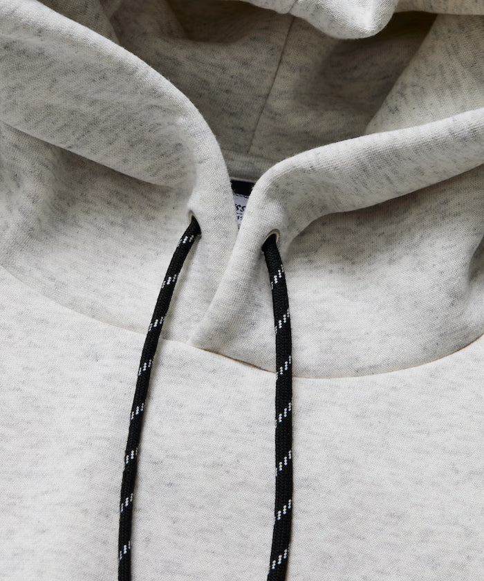 Big silhouette one-point logo pullover hoodie/hem cord/back brushed 【limited edition】