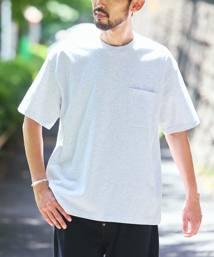 HEAVY WEIGHT/Heavy Weight Short Sleeve Crew Neck Pocket T-Shirt/10.5 ounces - Ash