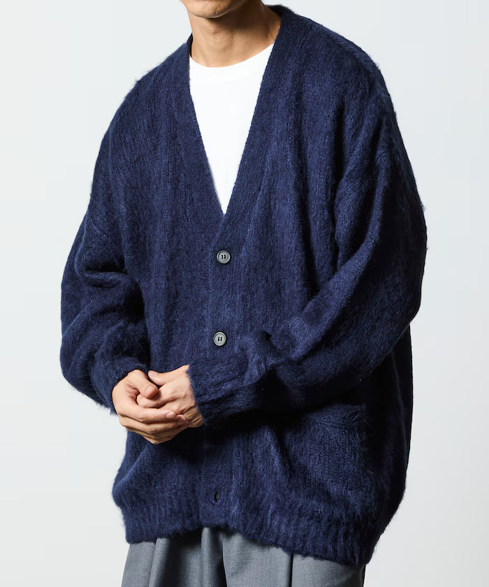 Relax Fit Shaggy Knit Loose Cardigan 【Limited Edition】