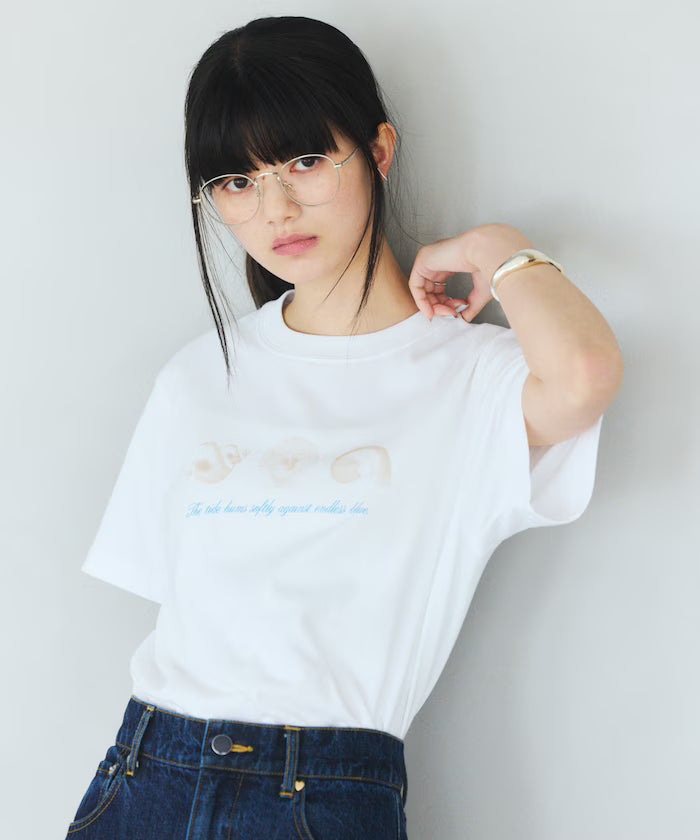Comfortable Shell Print Crew Neck T-Shirt