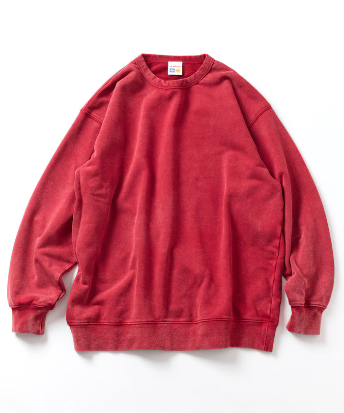 13 oz HEAVY WEIGHT heavyweight pigment-dyed crewneck sweatshirt