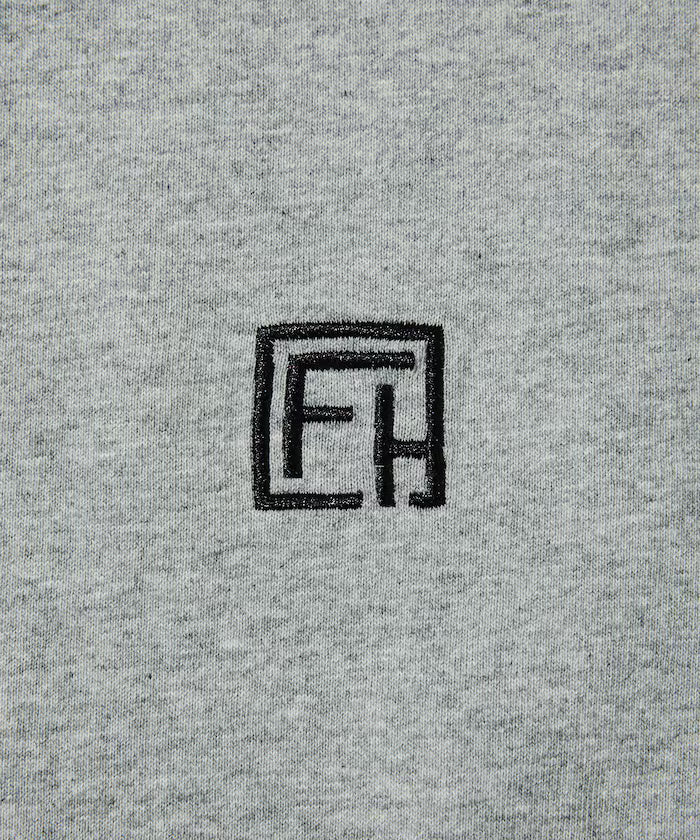 6 oz Front Logo Embroidered Crew Neck T-Shirt / Back Print T-Shirt PRINT ROUND FIRST