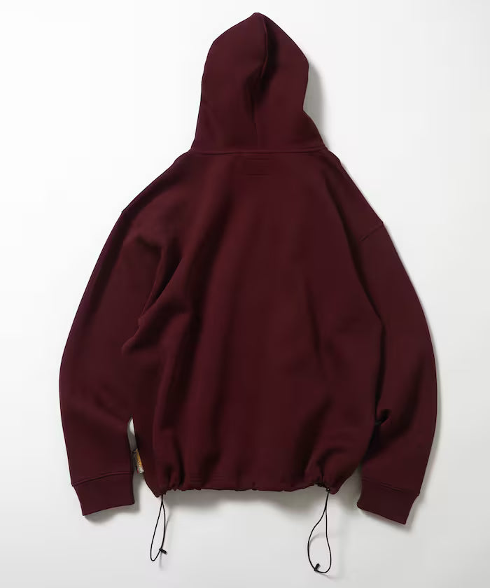 Big Silhouette Spindle Cardboard One Point Logo Sweat Zip-Up Hoodie