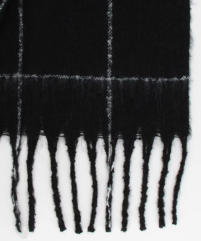 Window Pen Check Pattern Volume Scarf