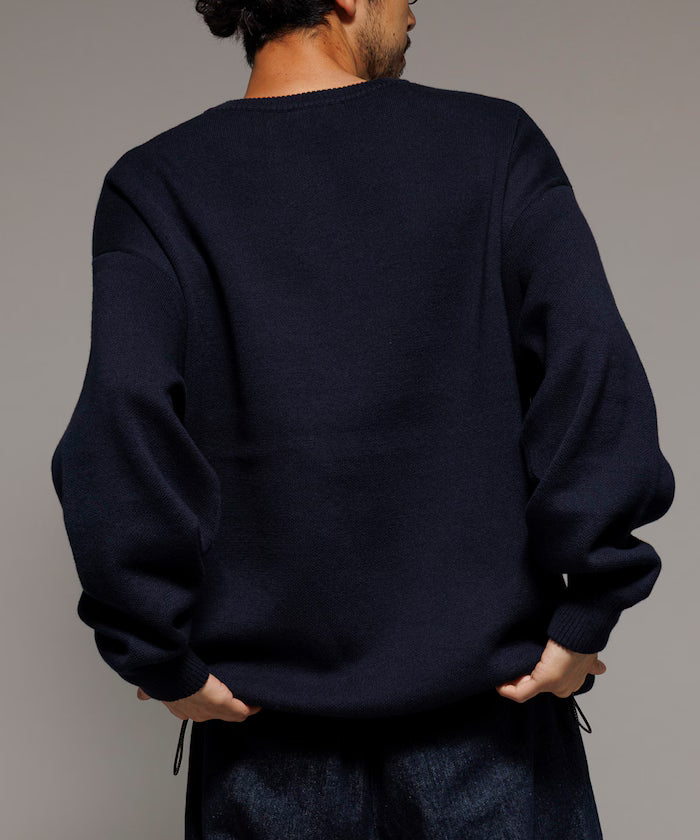 Milan Rib Spindle Crew Knit / Easy Care