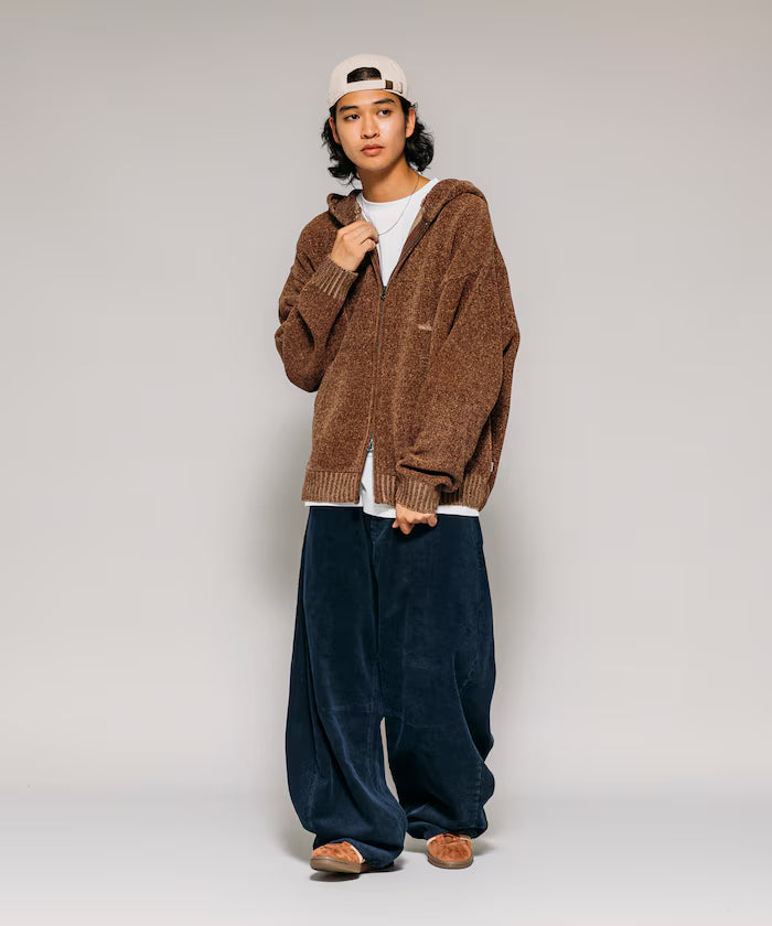 Wide Silhouette One Wash Curve Corduroy Pants