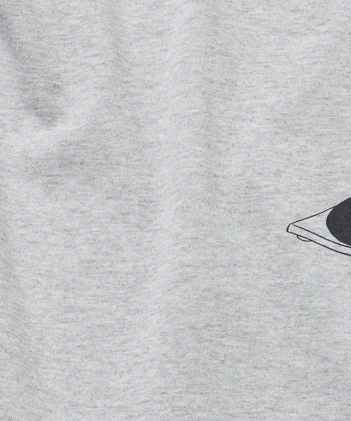 Limited Edition diskunion×FREAK'S STORE Exclusive French Bulldog Big Silhouette Print Crew Neck T-Shirt