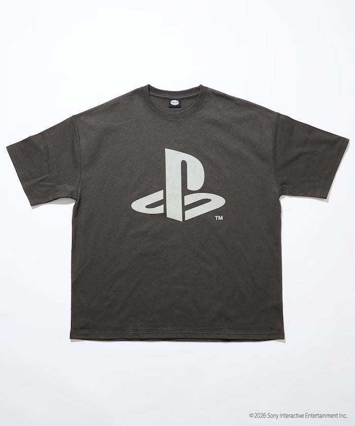 Big Silhouette Logo Back Print Crew Neck T-Shirt / PlayStation LOGO 【Limited Edition】