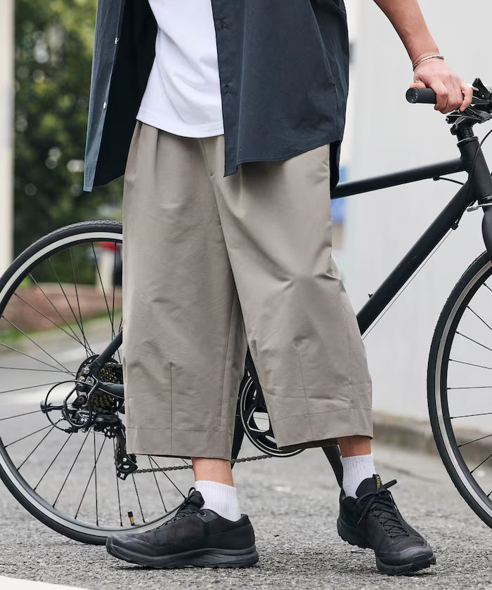 Limited Release Drymix(R) Dry Mix Wide Silhouette Tuck Three Quarter Pants Quick Dry UV Cut