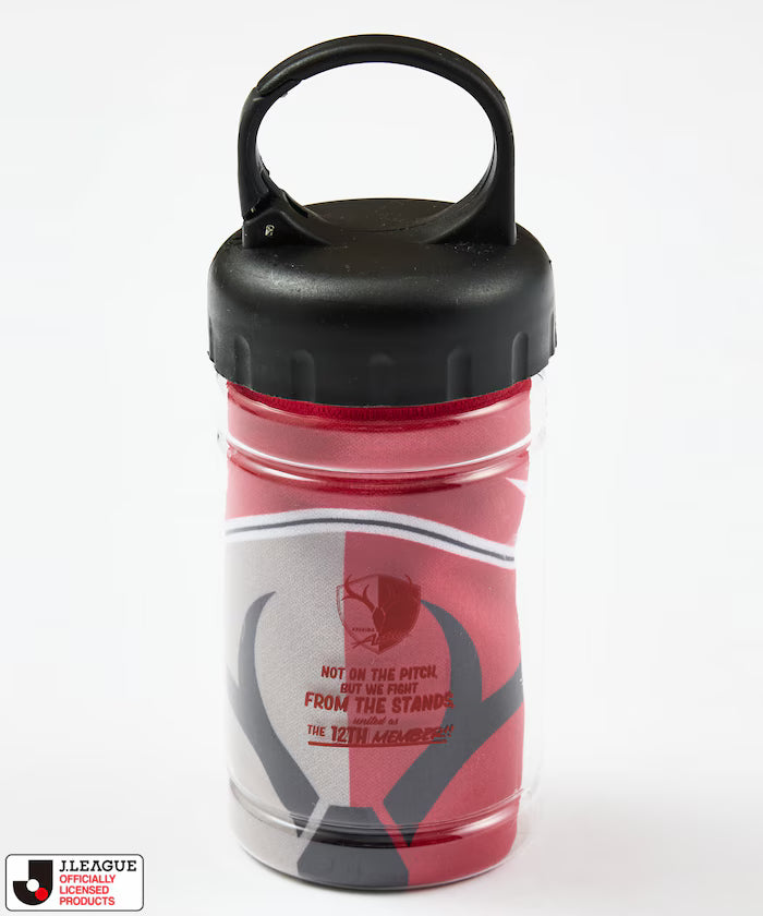 [Sales Start May 15 12:00] J.LEAGUE × FREAK'S STORE Exclusive Cool Towel Muffler W/Bottle - Kashima Antlers