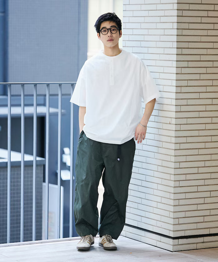 Relax Fit Relaxed Fit Henley Neck Pullover Shirt [Limited Edition]