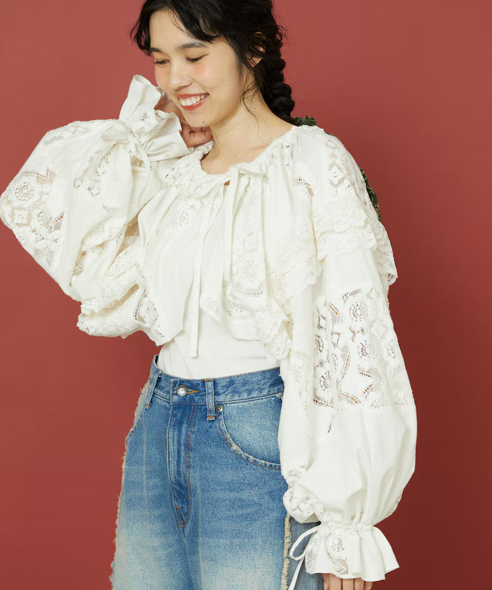 2WAY Lace Bolero & Chaps Pants