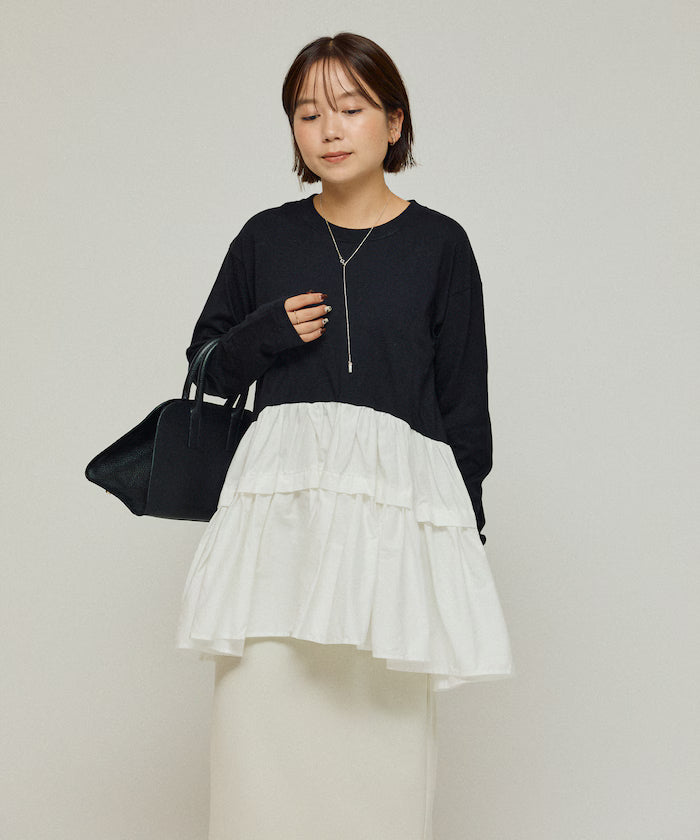 Organic Cotton Tiered Long Sleeve T-shirt