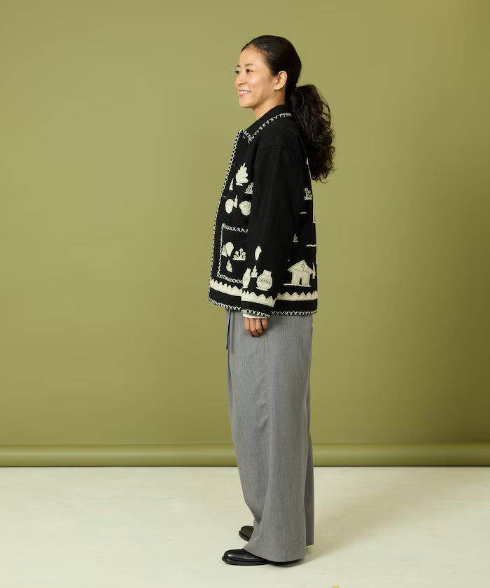 Indian Embroidery Wool Mexican Jacket