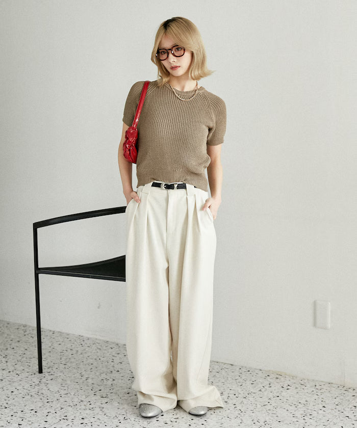 Compact Summer Knit with Purl Stitch - Limited Expansion