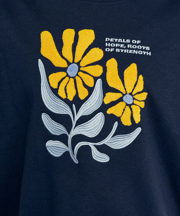 Daisy Embroidered Crew Sweat Limited Edition