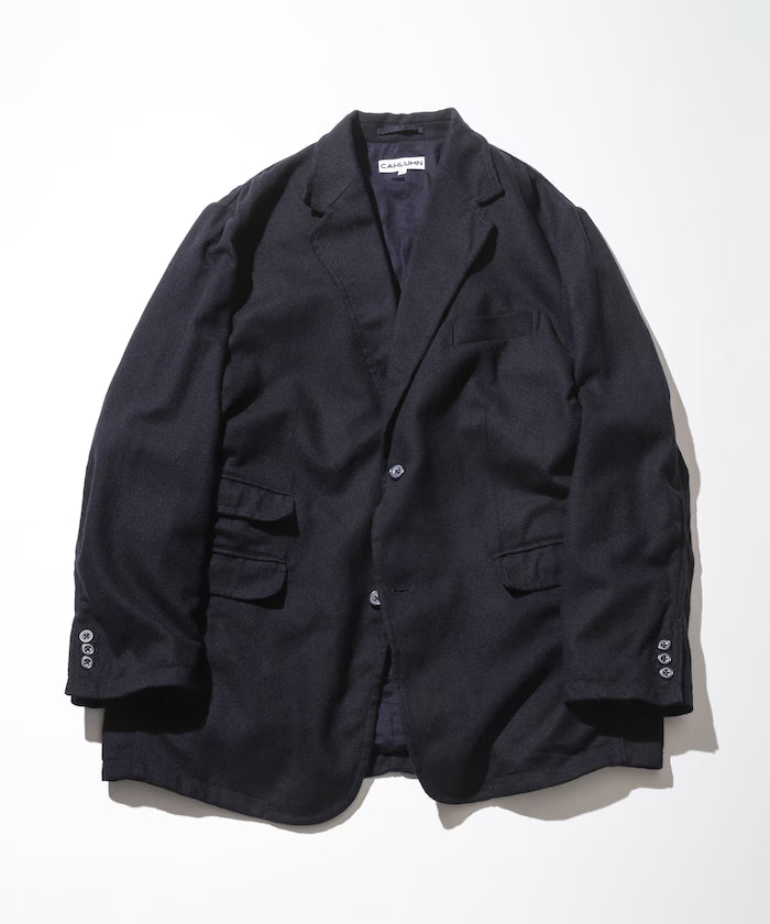 Wool Flannel Jacket - Navy