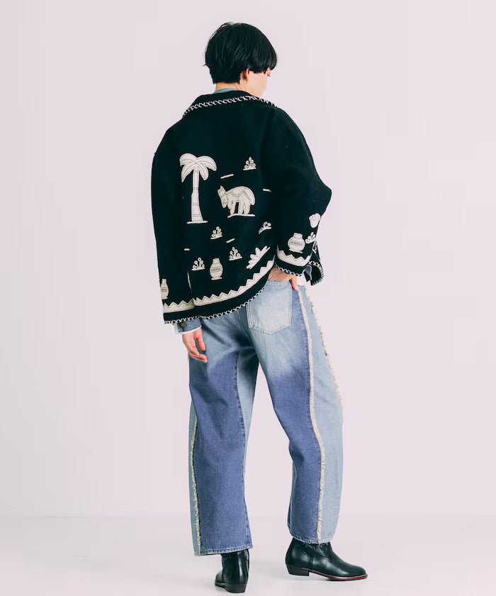 Indian Embroidery Wool Mexican Jacket