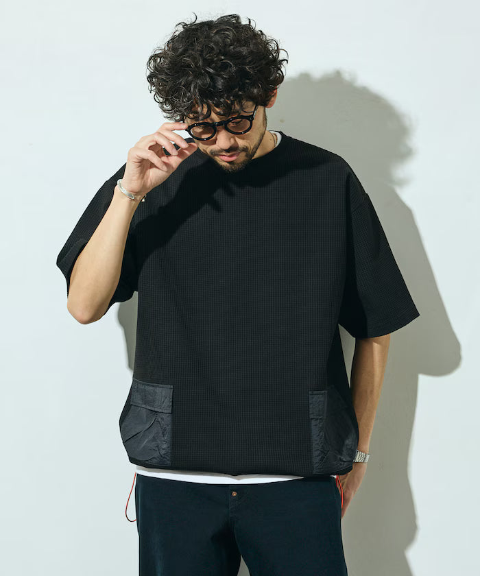 Side Pocket Spindle Tech Thermal Short Sleeve T-Shirt / Big Silhouette