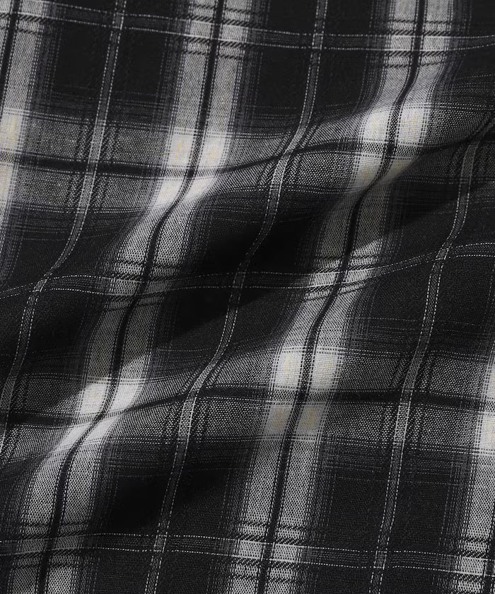 Big Silhouette Ombre Check Shirt / Long Sleeve
