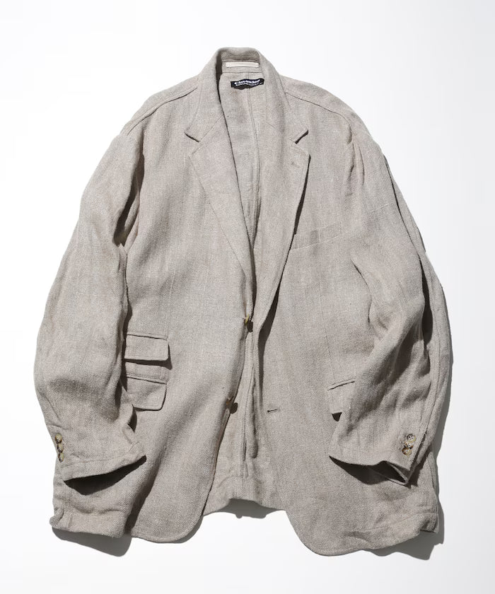 Linen Tailored Jacket - Off-White