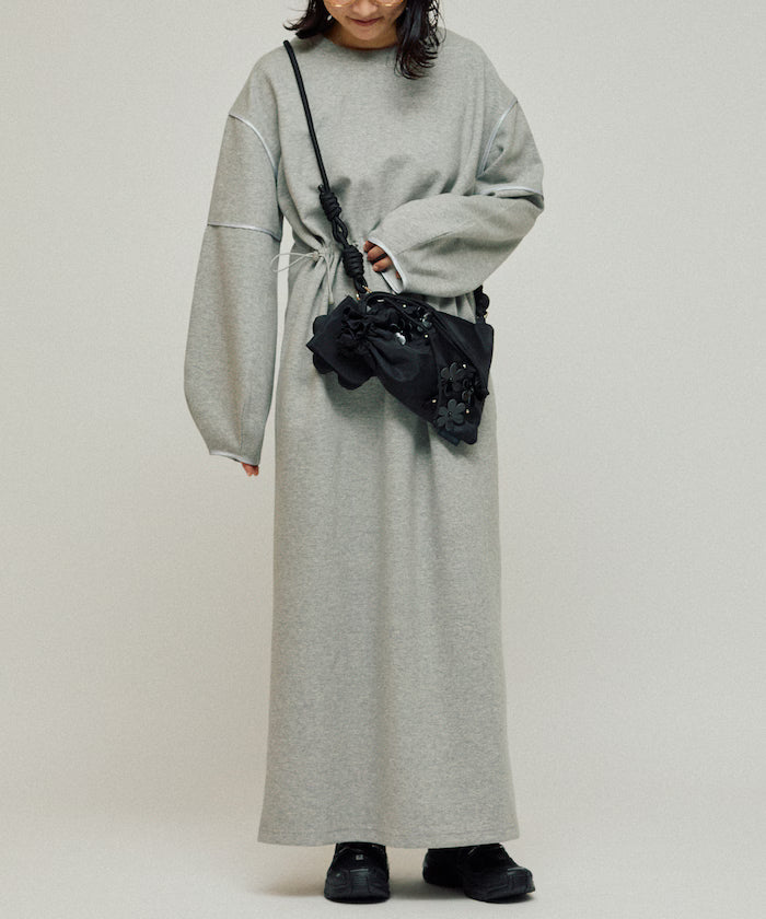 Cocoon Sleeve Damboru Sweat One-Piece / Spindle