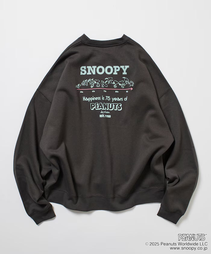 PEANUTS/Peanuts Exclusive Back Print Crew Neck Sweatshirt/Snoopy 【Limited Release】